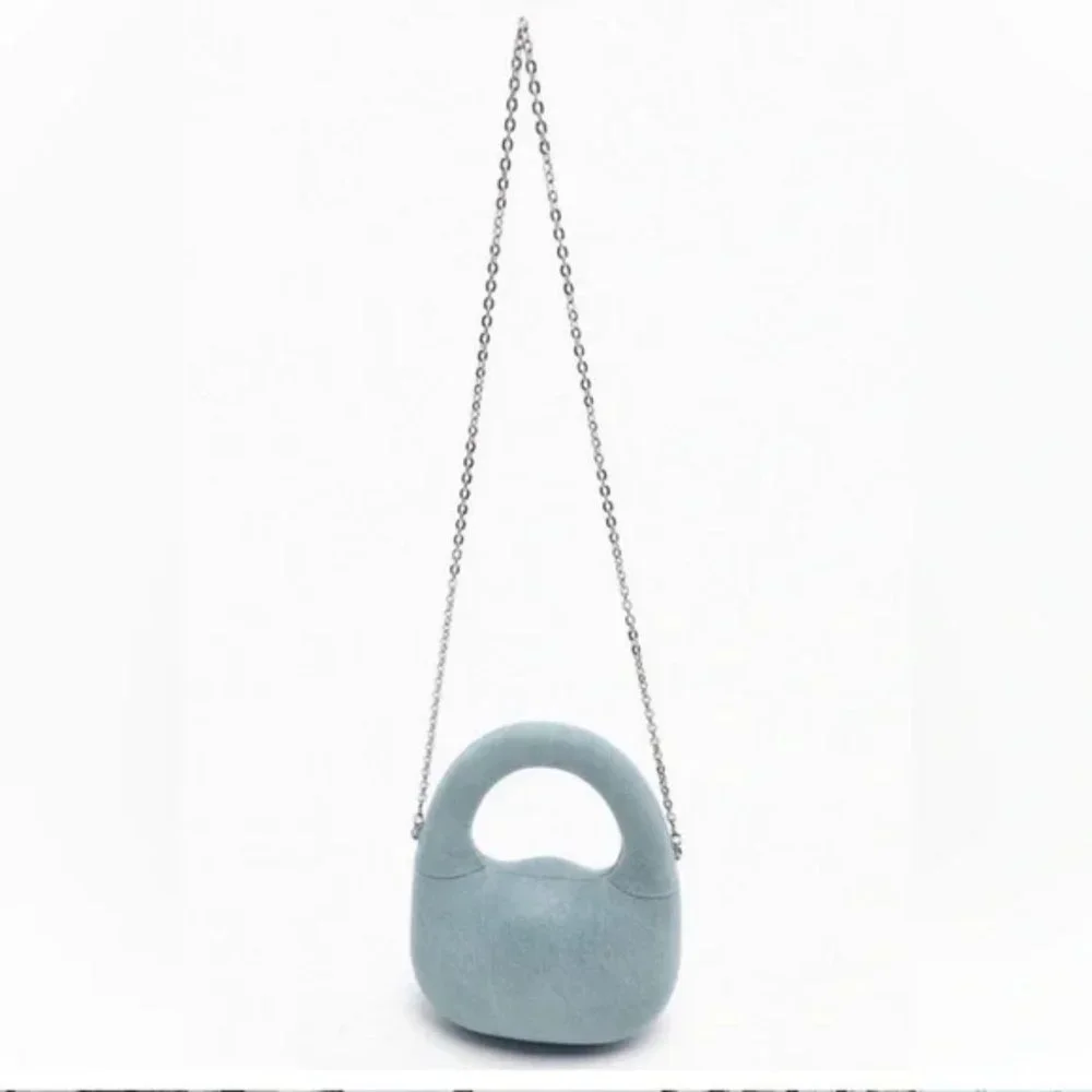 ZARA DENIM BLUE BAG - Picture 9 of 12